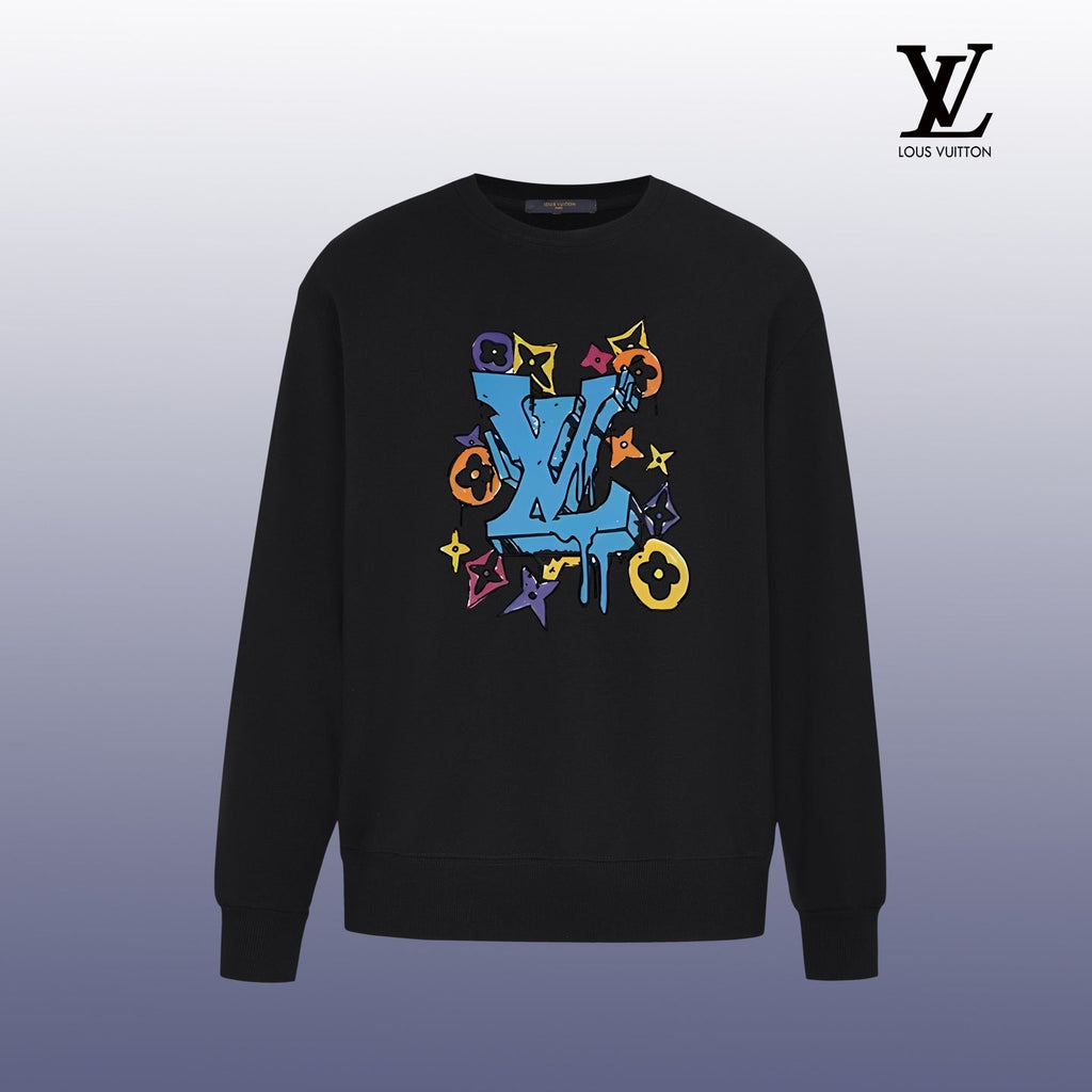 Designer Graphic Print Crewneck Sweatshirt