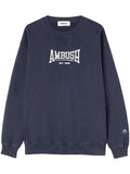 AMBUSH logo-embroidered organic-cotton sweatshirt