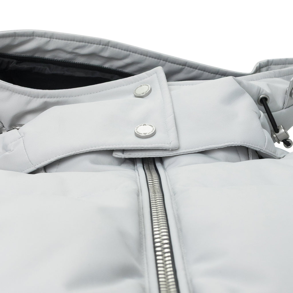 GREY CLOUD BOMBER SHEARLING PUFFER JACKET