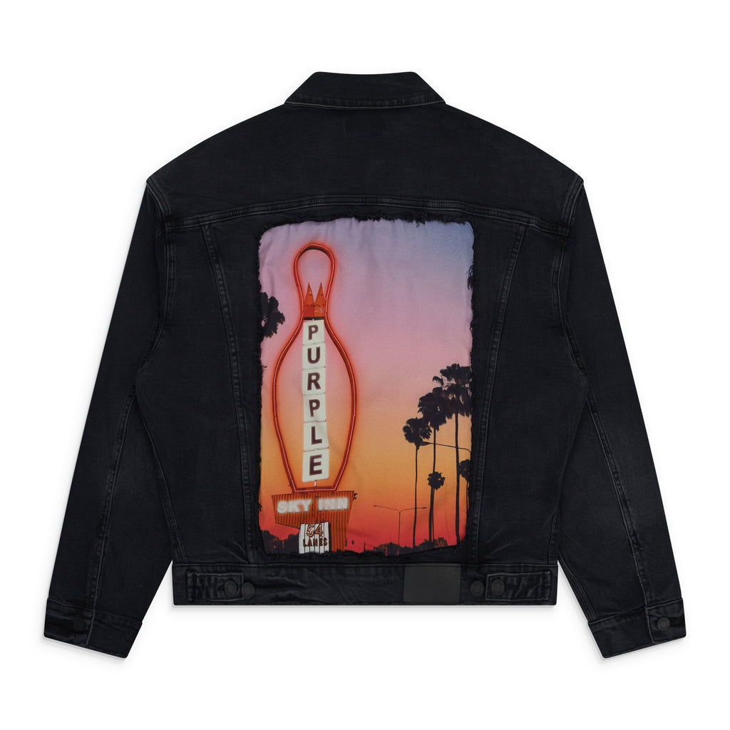 Black Purple x Blue Sky Denim Jacket