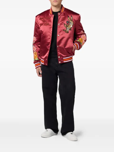 Philipp Plein Fairy embroidery bomber jacket