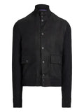 Ralph Lauren Purple Label knitted-panel button-front jacket