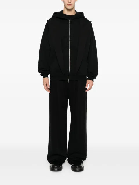 MEDEEA lapels zip hoodie jacket