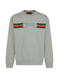 Gucci striped logo crew-neck sweatshirt