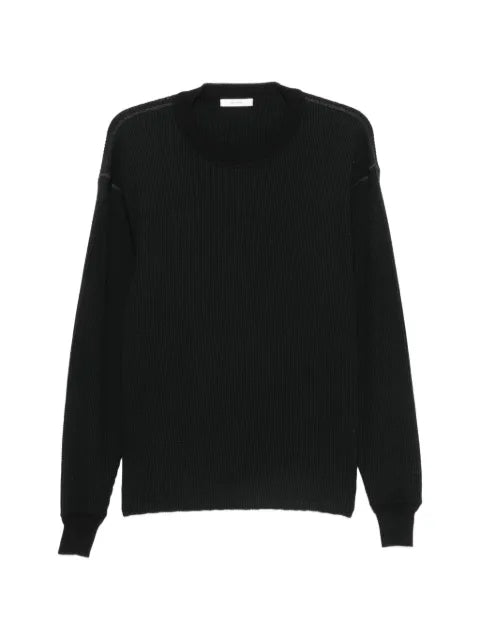 The Row Masaki sweater with waffle-knit pattern