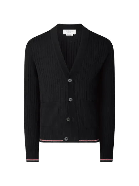 Thom Browne rib-stitch RWB-stripe cardigan