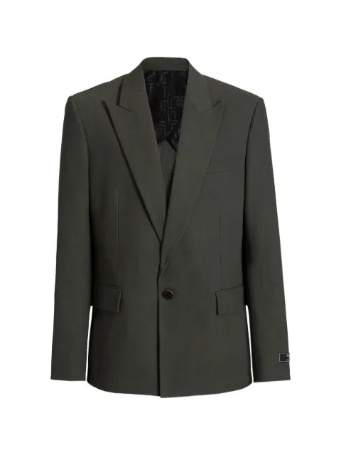 Balmain cotton twill 1-button jacket