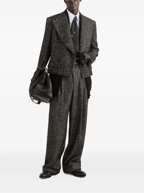 Dolce & Gabbana Sicilia double-breasted jacket in textured wool