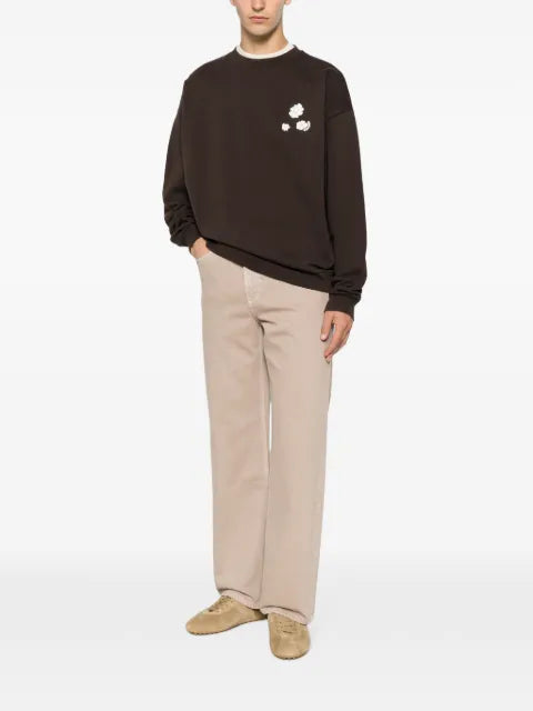 SANDRO floral-detail sweatshirt