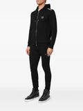 Philipp Plein monogram-print zip-up hoodie