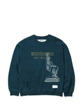 Neighborhood distressed graphic-print sweatshirt