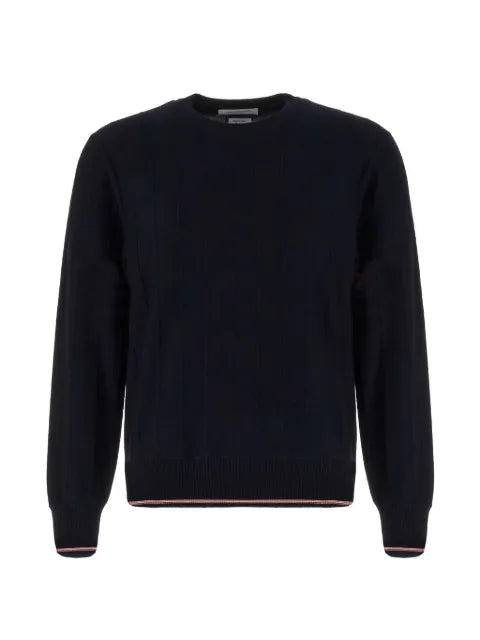 Thom Browne merino wool RWB rib stitch pullover