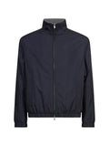 Lardini high-neck elasticated-trim jacket