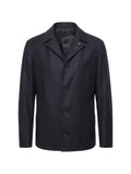 Lardini flower-detail wool shirt jacket