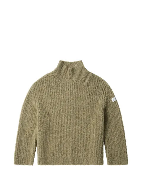 MM6 Maison Margiela bouclé-knit turtleneck sweater