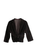 Daniela Gregis tie-fastening velvet jacket