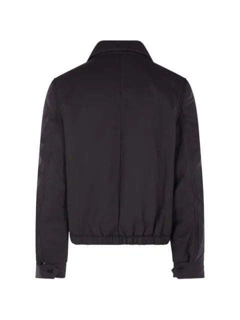 SALON C. LUNDMAN spread-collar zip-up jacket