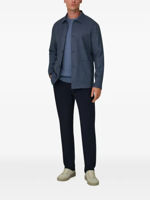 Boggi Milano shacket in wool flannel mélange