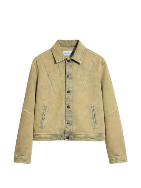 BLUEMARBLE stud-embellished stonewashed denim trucker jacket