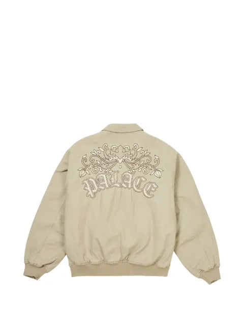 Palace floral-embroidered canvas bomber jacket