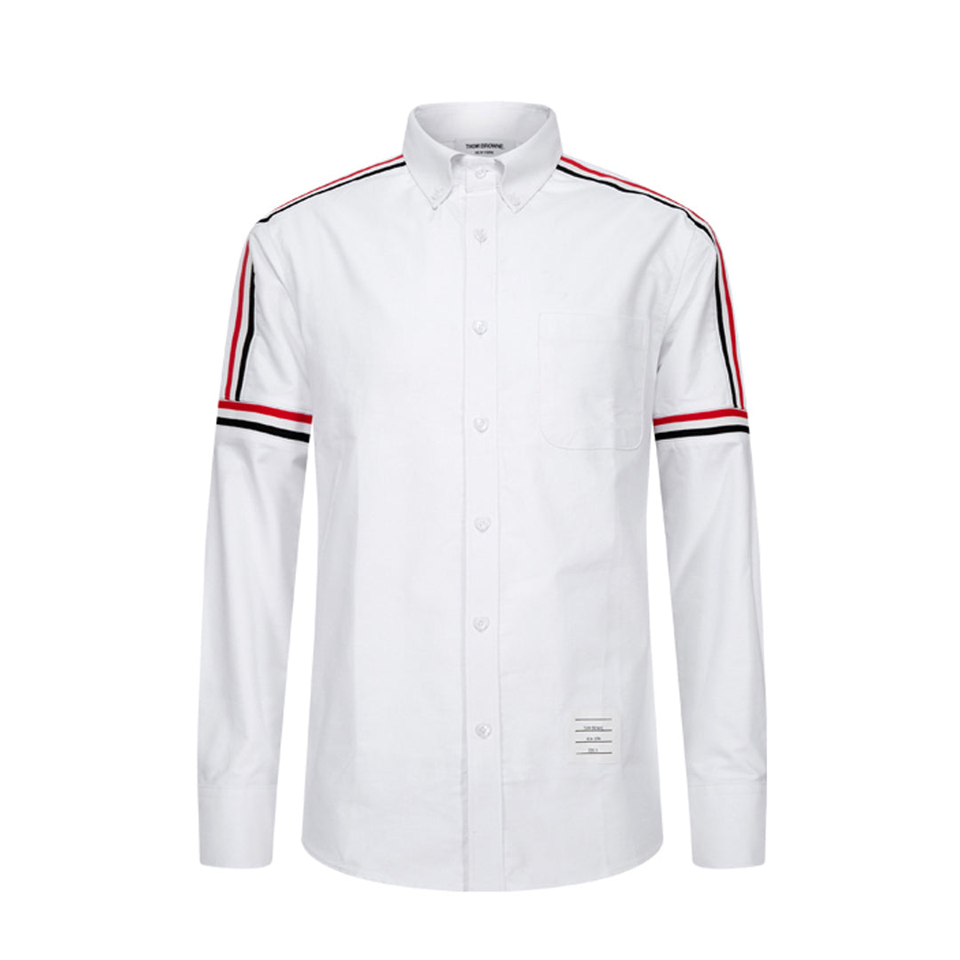Classic Four-Bar Solid Dress Shirt | Thom Browne