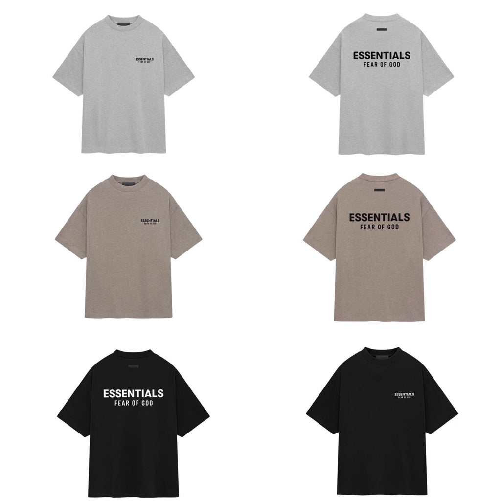Fear of God Essentials Rubber Print Letter Crew Neck Short Sleeve Tee