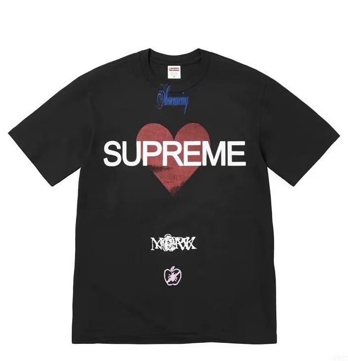 Supreme Heart Graphic T-Shirt