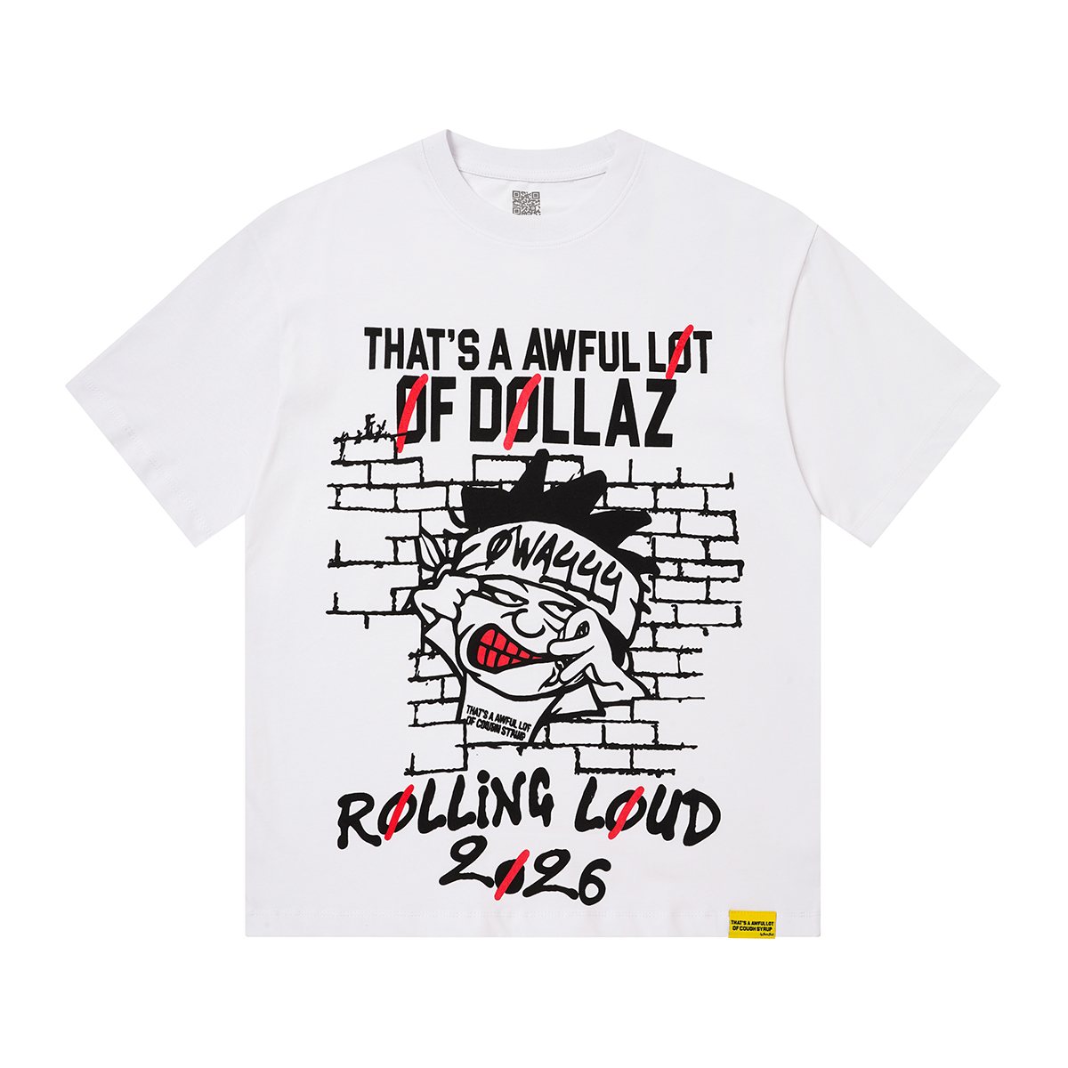 THAT'S A AWFUL LOT OF COUGH SYRUP Front Graphic Short-Sleeve T-Shirt