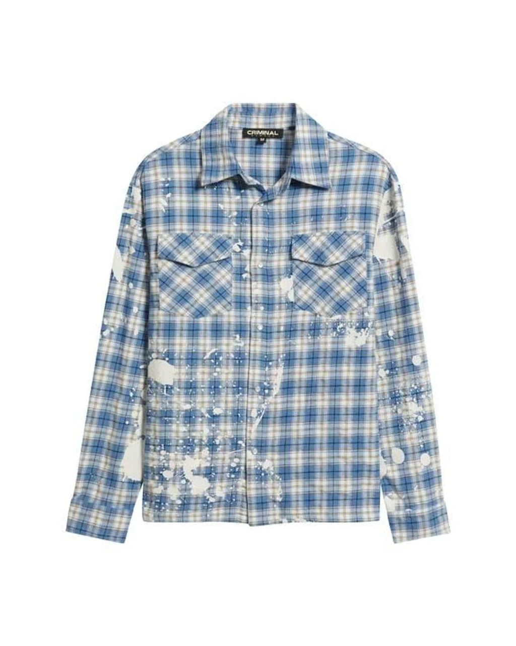 Criminal Damage Bleached Plaid Shirt