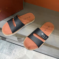 Loro Piana Summer Walk Slotted Slide Sandals
