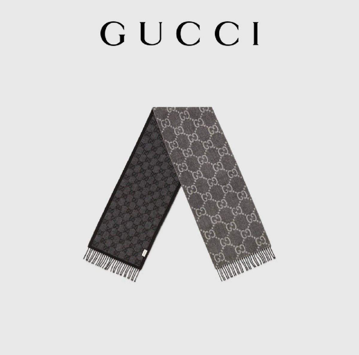 Gucci Interlocking G Fringed Scarf