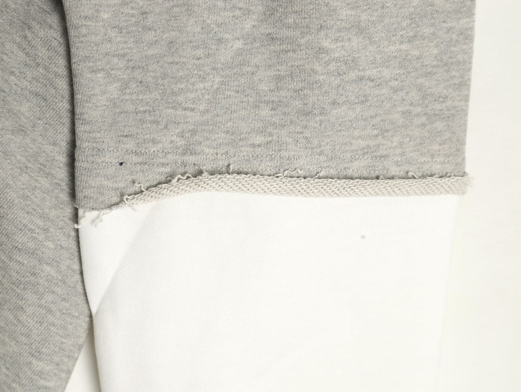 Gucci Lettering Layered-Look Crewneck Sweatshirt - Gray